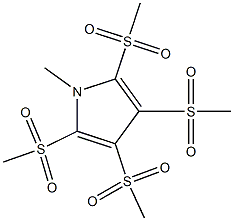 1-Methyl-2,3,4,5-tetrakis(methylsulfonyl)-1H-pyrrole 结构式