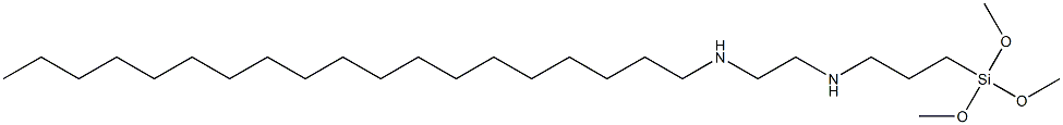 3-(Trimethoxysilyl)-N-[2-(nonadecylamino)ethyl]propan-1-amine 结构式