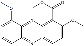 2,9-Dimethoxy-1-phenazinecarboxylic acid methyl ester 结构式