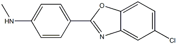 5-Chloro-2-[4-(methylamino)phenyl]benzoxazole 结构式