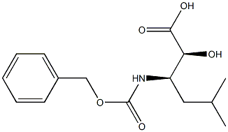 (2S,3R)-3-(Benzyloxycarbonylamino)-2-hydroxy-5-methylhexanoic acid 结构式