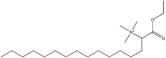 1-(Ethoxycarbonyl)pentadecyltrimethylaminium 结构式