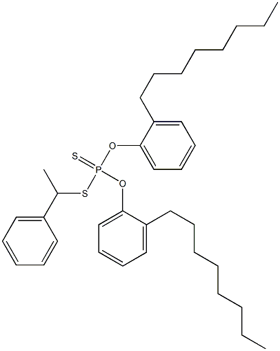 Dithiophosphoric acid O,O-bis(2-octylphenyl)S-(1-phenylethyl) ester 结构式