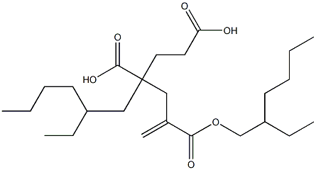 1-Hexene-2,4,6-tricarboxylic acid 2,4-bis(2-ethylhexyl) ester 结构式