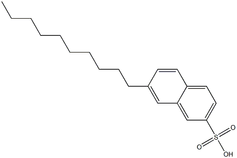7-Decyl-2-naphthalenesulfonic acid 结构式