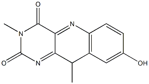 3-Methyl-10-methyl-8-hydroxypyrimido[5,4-b]quinoline-2,4(3H,10H)-dione 结构式