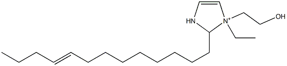 1-Ethyl-1-(2-hydroxyethyl)-2-(9-tridecenyl)-4-imidazoline-1-ium 结构式