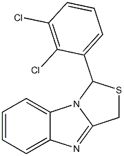 1-[2,3-Dichlorophenyl]-3H-thiazolo[3,4-a]benzimidazole 结构式