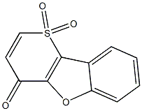 4-Oxo-4H-thiopyrano[3,2-b]benzofuran 1,1-dioxide 结构式