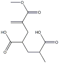 1-Hexene-2,4,6-tricarboxylic acid 2,6-dimethyl ester 结构式