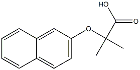 2-(2-Naphthoxy)isobutyric acid 结构式