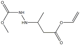 3-(2-Methoxycarbonylhydrazino)butyric acid vinyl ester 结构式