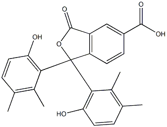 1,3-Dihydro-1,1-bis(6-hydroxy-2,3-dimethylphenyl)-3-oxoisobenzofuran-5-carboxylic acid 结构式