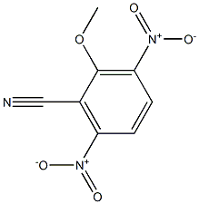 2-Methoxy-3,6-dinitrobenzonitrile 结构式