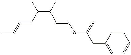 Phenylacetic acid 3,4-dimethyl-1,6-octadienyl ester 结构式