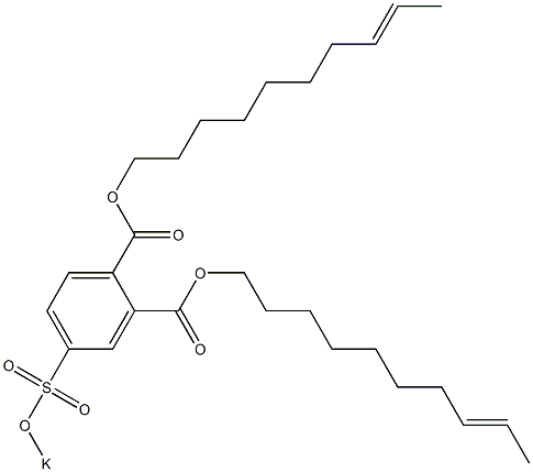 4-(Potassiosulfo)phthalic acid di(8-decenyl) ester 结构式