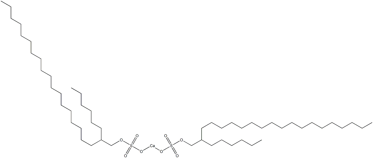 Bis(2-hexylicosyloxysulfonyloxy)calcium 结构式