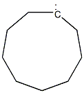 Cyclononane-1,1-diylradical 结构式