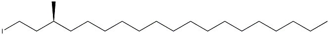 [S,(+)]-1-Iodo-3-methylnonadecane 结构式