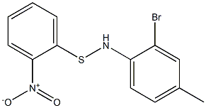 N-[(2-Nitrophenyl)thio]-N-(2-bromo-4-methylphenyl)amine 结构式