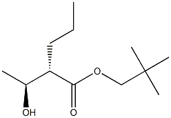 (2S,3S)-3-Hydroxy-2-propylbutyric acid 2,2-dimethylpropyl ester 结构式