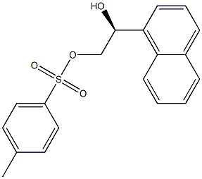 (+)-p-Toluenesulfonic acid (S)-2-hydroxy-2-(1-naphtyl)ethyl ester 结构式