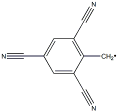 2,4,6-Tricyanobenzyl radical 结构式