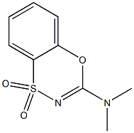 3-(Dimethylamino)-4,1,2-benzoxathiazine 1,1-dioxide 结构式