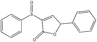 5-Phenyl-3-(phenylsulfinyl)-2(5H)-furanone 结构式