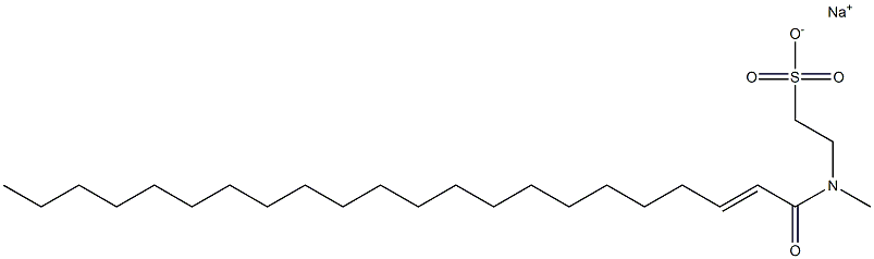 N-(1-Oxo-2-docosen-1-yl)-N-methyltaurine sodium salt 结构式