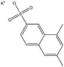 6,8-Dimethyl-2-naphthalenesulfonic acid potassium salt 结构式