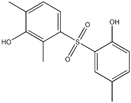 2',3-Dihydroxy-2,4,5'-trimethyl[sulfonylbisbenzene] 结构式