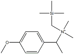 1-(4-Methoxyphenyl)-N-(trimethylsilylmethyl)-N,N-dimethylethanaminium 结构式