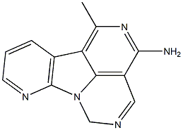 6H-1-Methyl-2,5,6a,7-tetraazafluoranthene-3-amine 结构式