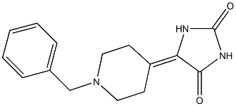 5-(1-Benzylpiperidin-4-ylidene)imidazolidine-2,4-dione 结构式