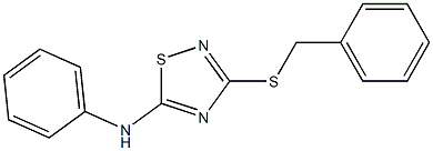 3-Benzylthio-5-phenylamino-1,2,4-thiadiazole 结构式