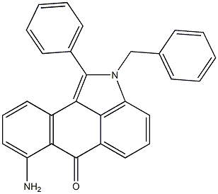 1-Phenyl-2-benzyl-7-aminonaphth[1,2,3-cd]indol-6(2H)-one 结构式