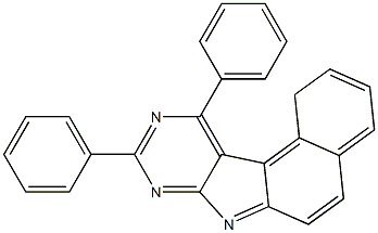 9,11-Diphenyl-1H-benzo[e]pyrimido[4,5-b]indole 结构式