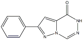 2-Phenylpyrazolo[1,5-d][1,2,4]triazin-4(5H)-one 结构式