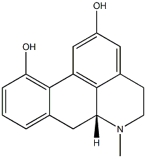 (6aR)-5,6,6a,7-Tetrahydro-6-methyl-4H-dibenzo[de,g]quinoline-2,11-diol 结构式