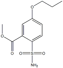 5-Propoxy-2-sulfamoylbenzoic acid methyl ester 结构式