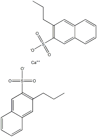 Bis(3-propyl-2-naphthalenesulfonic acid)calcium salt 结构式