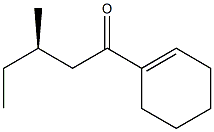 [R,(-)]-1-(1-Cyclohexene-1-yl)-3-methyl-1-pentanone 结构式