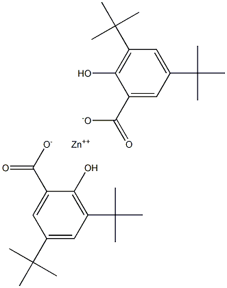 Bis(3,5-di-tert-butylsalicylic acid)zinc salt 结构式