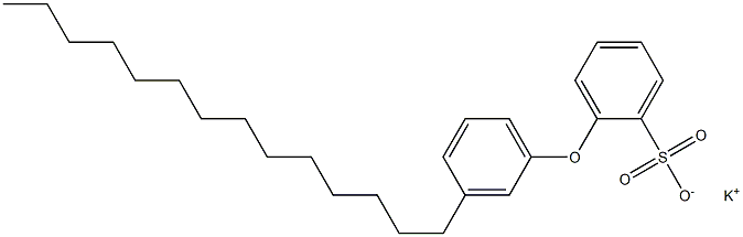 2-(3-Tetradecylphenoxy)benzenesulfonic acid potassium salt 结构式