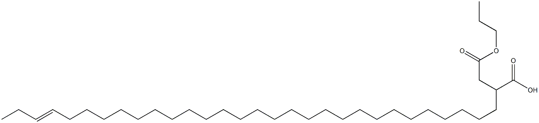 2-(27-Triacontenyl)succinic acid 1-hydrogen 4-propyl ester 结构式