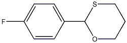2-(4-Fluorophenyl)-1,3-oxathiane 结构式