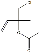 Acetic acid 1-chloromethyl-1-methyl-2-propenyl ester 结构式