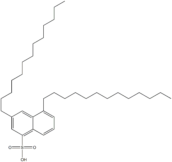 3,5-Ditridecyl-1-naphthalenesulfonic acid 结构式