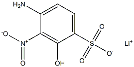 4-Amino-2-hydroxy-3-nitrobenzenesulfonic acid lithium salt 结构式